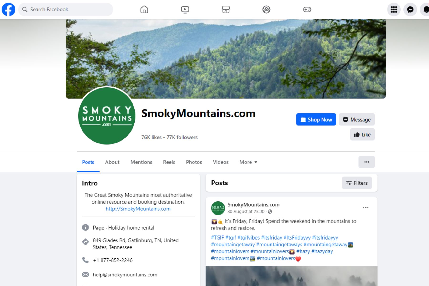 smokymountains fb page