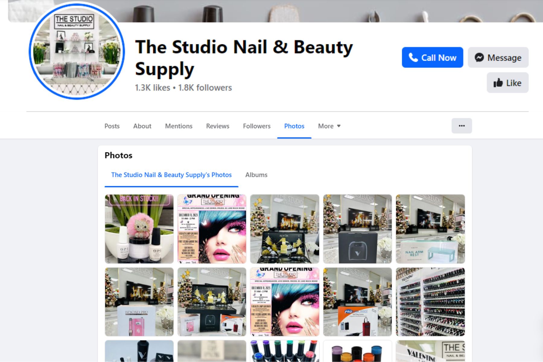 The Studio Nail & Beauty Supply facebook