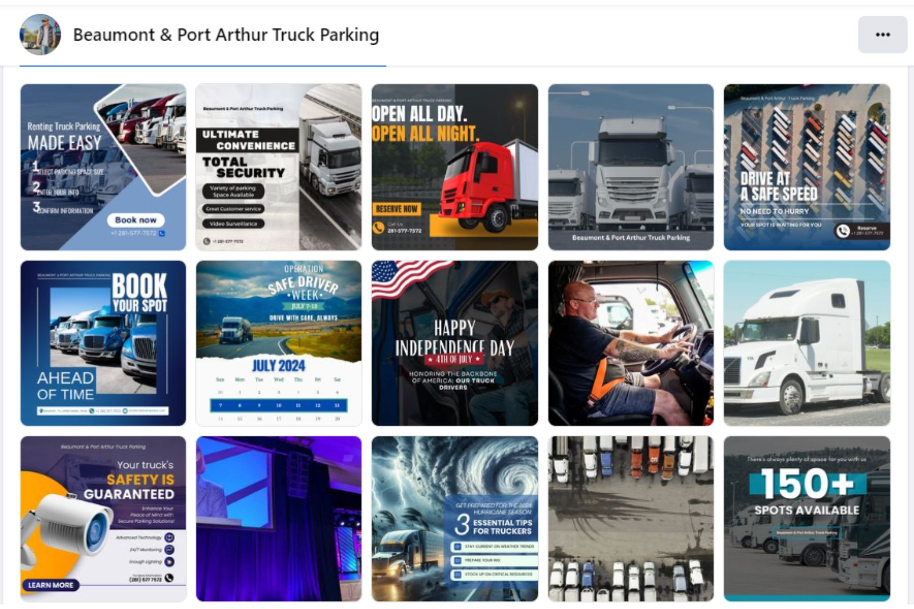 Beaumont & Port Arthur Truck Parking content